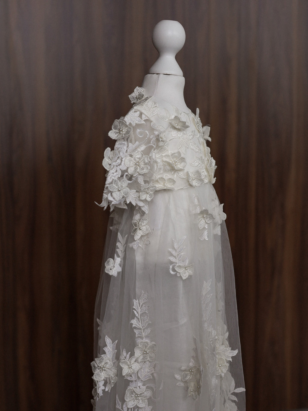 Ellie Floral Lace Christening Gown CW0129