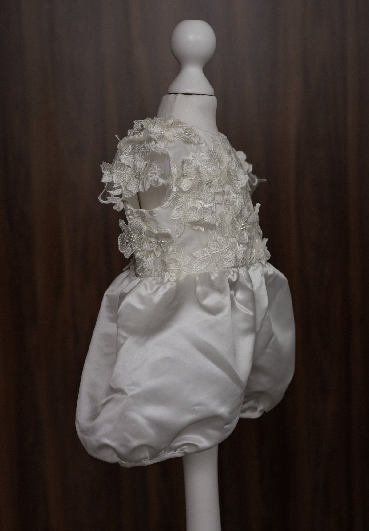 Ellie Floral Lace Christening Gown CW0129 Romper