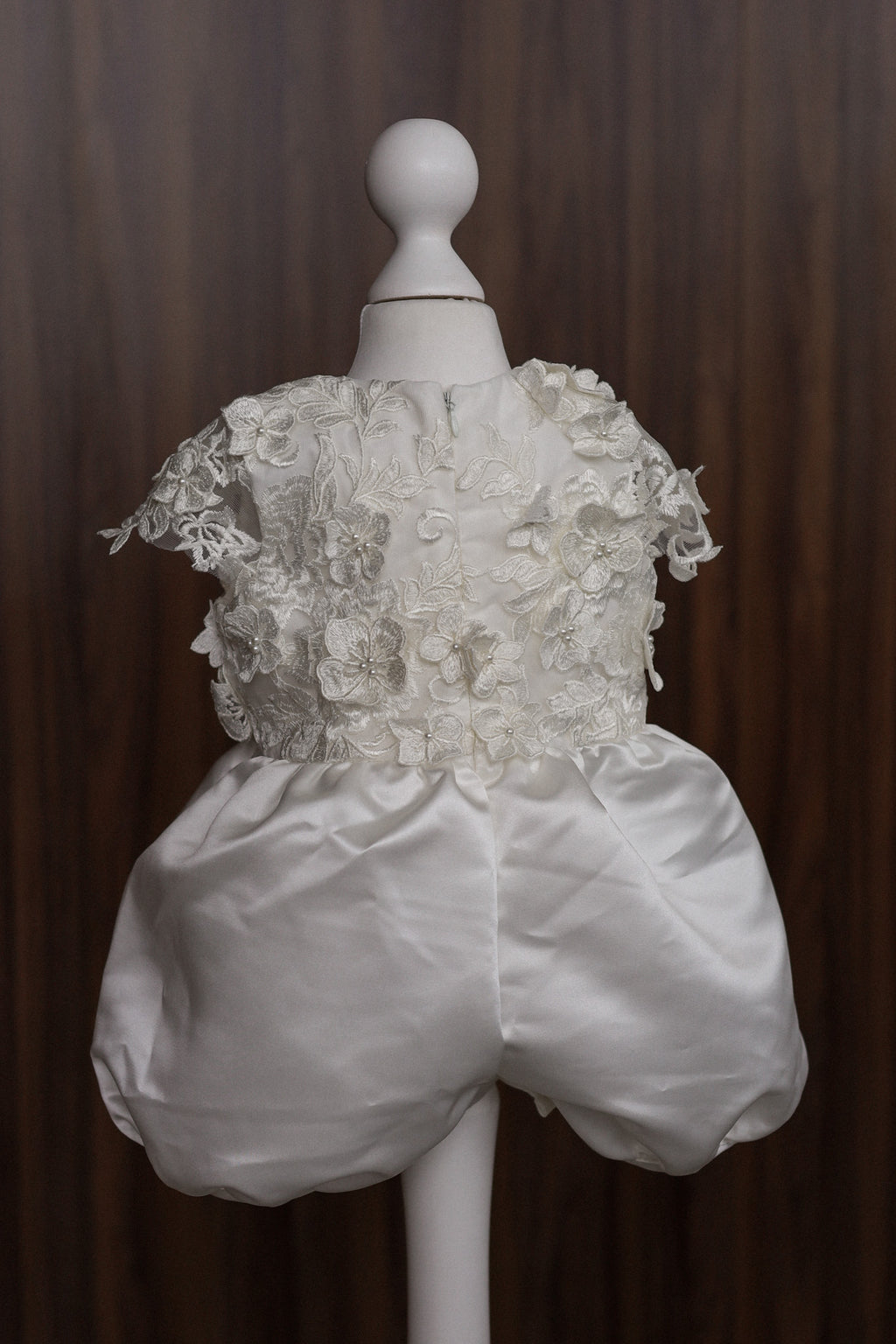 Ellie Floral Lace Christening Gown CW0129 Romper