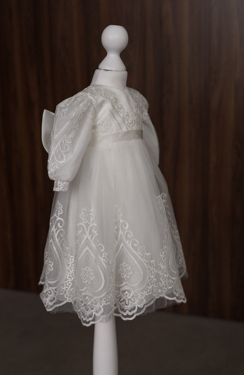 Ellie Floral Lace Christening Gown CW12